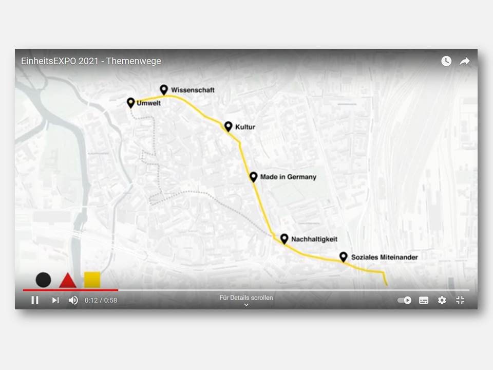 Bild: EinheitsEXPO 2021 - Screenshot aus dem Ankündigungsvideo