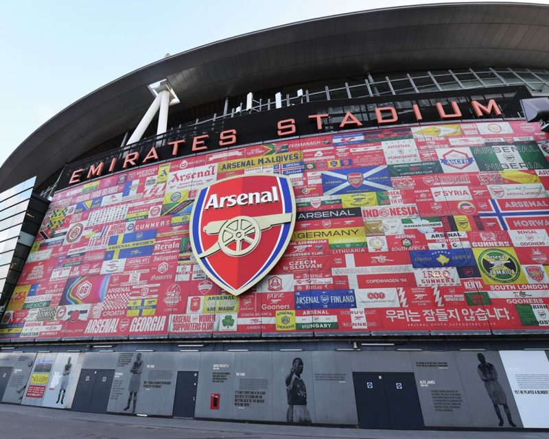 Das Aircrafted Arsenal Crest (Arsenal Wappen) wird als dauerhafte Installation im Hospitality-Bereich des Emirates Stadium in London zu sehen sein. (Copyright / Quelle: Emirates)