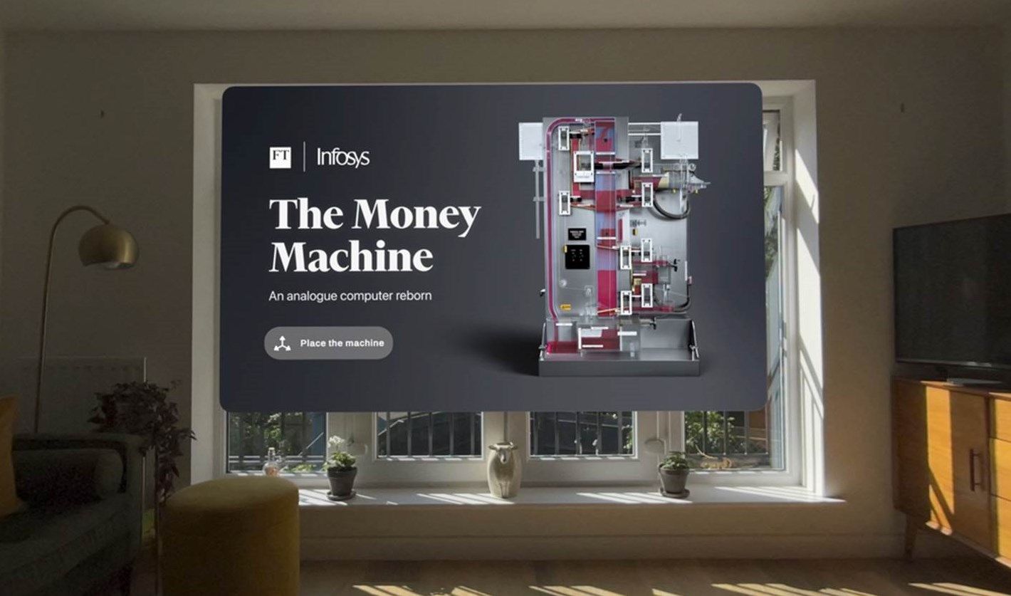 FT Money Machine – Extended Reality App von Financial Times x Infosys (Bildrechte: Financial Times x Infosys)