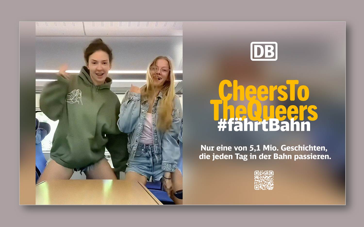 Motiv der neuen Bahn-Kampagne, die am 17. März 2025 startet (Quelle: Deutsche Bahn AG / Ogilvy Group Germany)