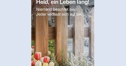 Kampagnenmotiv von fischer – Das Held Kampagne (Copyright: fischerwerke GmbH & Co. KG, Unternehmensgruppe Fischer)
