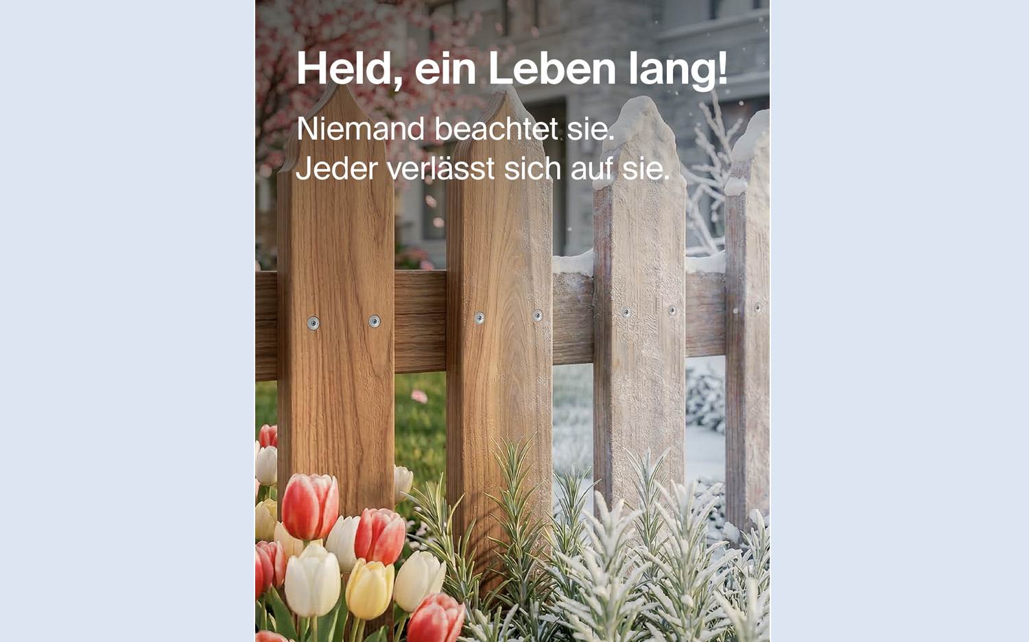 Kampagnenmotiv von fischer – Das Held Kampagne (Copyright: fischerwerke GmbH & Co. KG, Unternehmensgruppe Fischer)