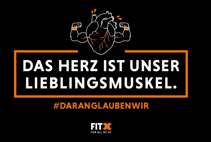 FitX Kampagnenmotiv #DARANGLAUBENWIR