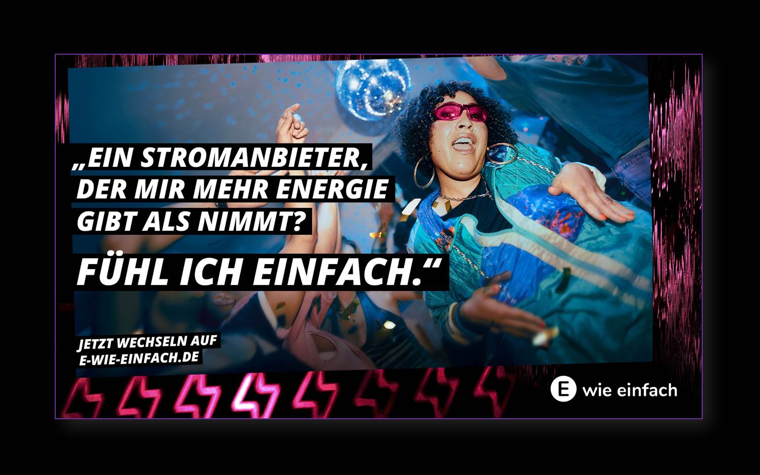 Szenen aus dem Musikvideo mit Kasi bilden die Motive der Fühl ich einfach Kampagne 2025 von E WIE EINFACH (Copyright: E WIE EINFACH)