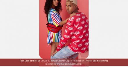 Ein erster Blick auf die geplante GUESS x J Balvin Colores Capsule Collection (Photo: Business Wire)