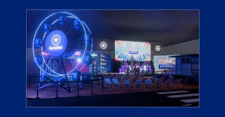 Skizze der GameStar FYNG City, die Webedia Deutschland auf der gamescom 2026 in Köln plant (Quelle / Copyright: Webedia Deutschland)