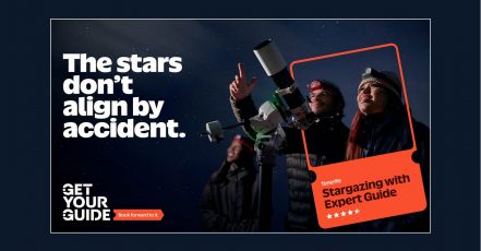 OOH-Motiv der internationalen GetYourGuide-Kampagne 2026 (Bildrechte: GetYourGuide)