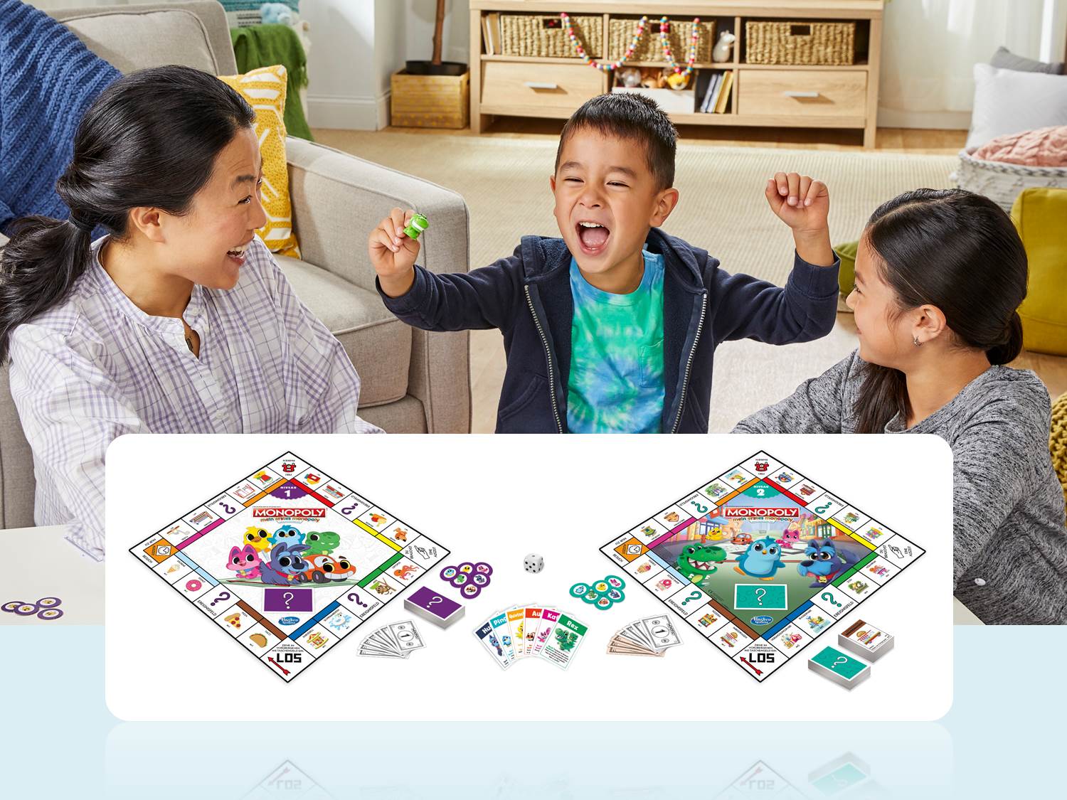 Hasbro launcht "Mein erstes Monopoly" – Neue Version des Brettspiels, das von zwei Seiten bespielbar ist und mit dem Alter mitwächst
