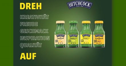 Die verschiedenen Würzsäfte von HITCHCOCK sind, wie die Social Media Community, die Stars der neuen Social-Media-Kampagne zur Steigerung der Brand Awareness