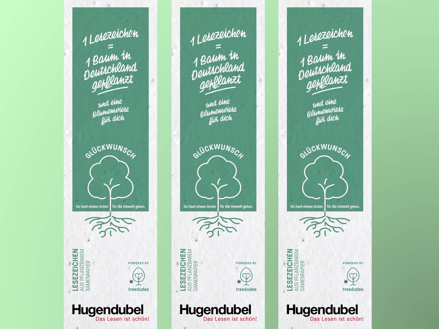 Hugendubel Treedudes Lesezeichen (Bildrechte: H. Hugendubel GmbH & Co. KG)