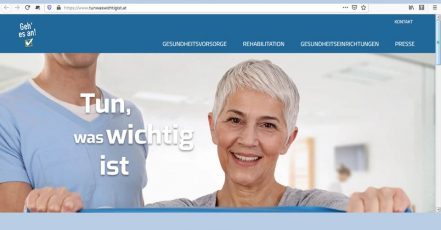 Screenshot: Website der Initiative "Tun was wichtig ist" (Link: https://www.tunwaswichtigist.at/)