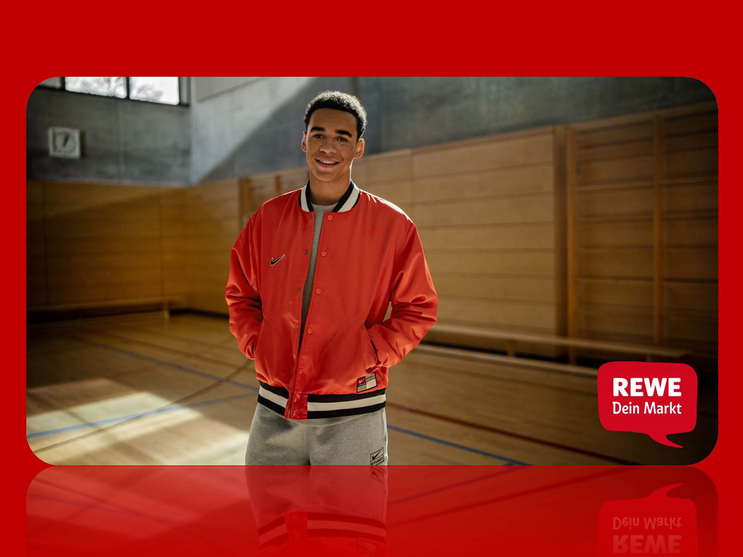 Jamal Musiala ist neuer REWE Markenbotschafter (Bildrechte: REWE)