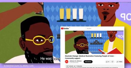 Ein Gewinnerkonzept bei den Cannes Lions 2024 - Johnson & Johnson mit Illustrate Change, Medical Illustration Featuring People of Color (Quelle: YouTube / Link s.o.)