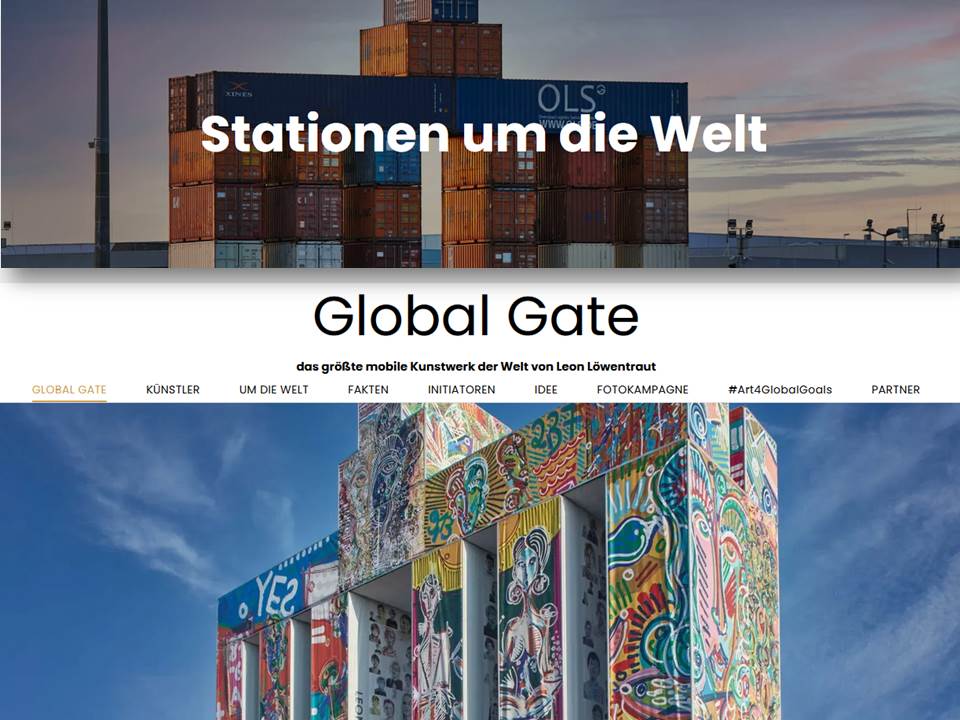 Bild (Collage): Screenshots der Global Gate Website (http://www.global-gate.com/de)
