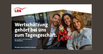 LBS Employer Branding und Recruiting Kampagne – LieBS, Kampagnenmotiv (Copyright / Quelle: LBS, huth + wenzel)
