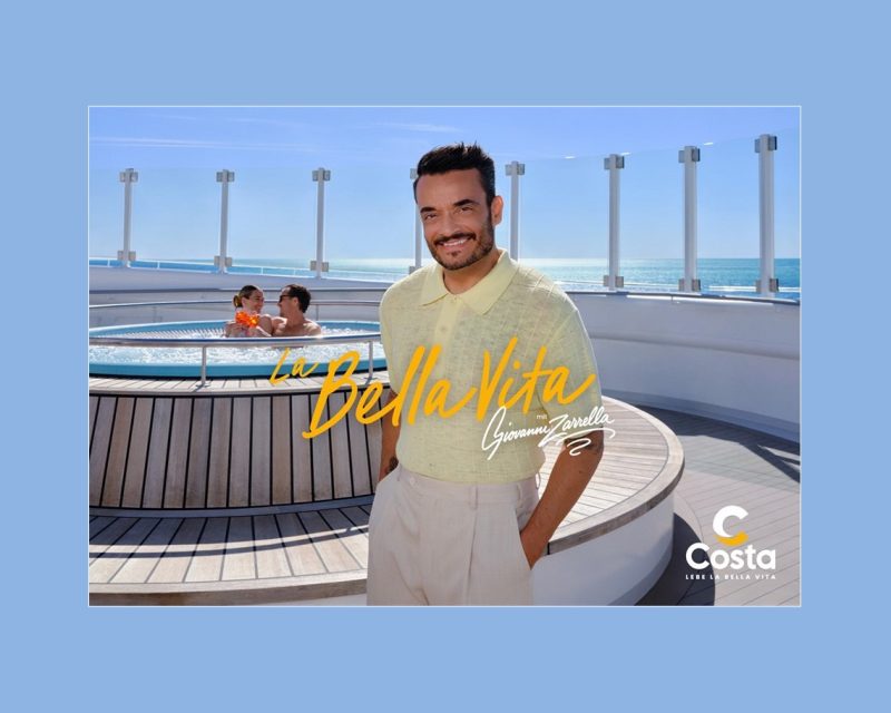 Costa La Bella Vita Kampagne mit Giovanni Zarrella. Costa Kreuzfahrten und Giovanni Zarrella setzen ihre erfolgreiche Zusammenarbeit fort. (Copyright: Costa Kreuzfahrten)