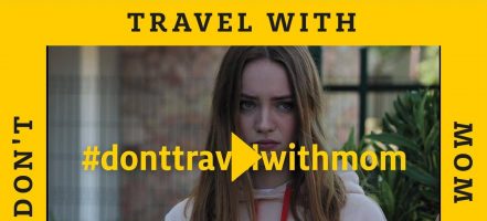 Screenshot: Landing Page der ADAC Kampagne Don't travel with mom