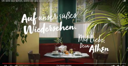 Bild: Screenshot aus einer Video-Postkarte der digitalen Kampagne "Love, Athens"