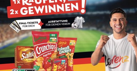 Lorenz WM-Kampagne 2026 mit Nadiem Amiri (Quelle: Lorenz)