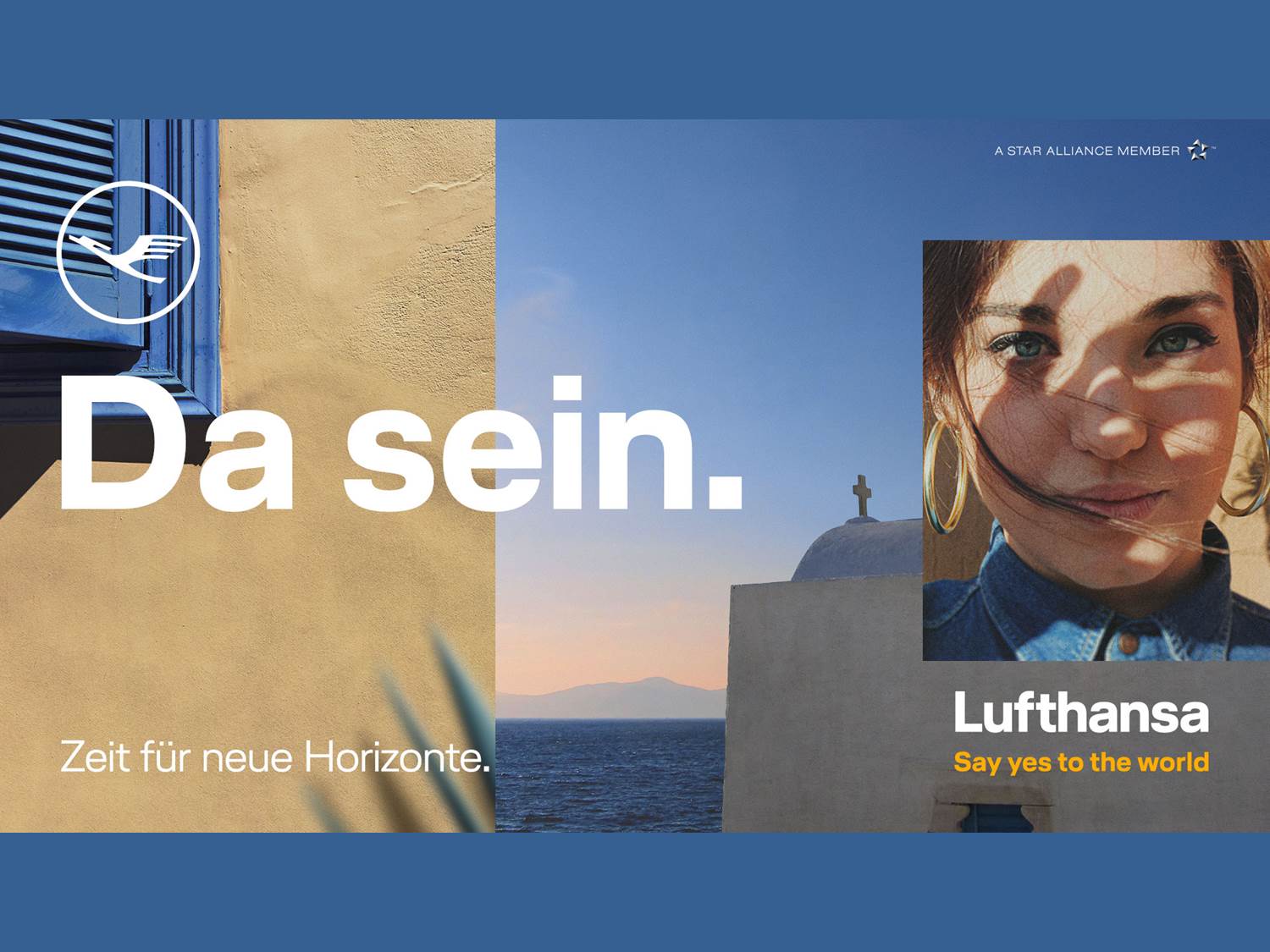 Lufthansa Kampagnen-Motiv im neuen Multipicture Look – Time for New Horizons – Neue Horizonte (Copyrights: Lufthansa Group)