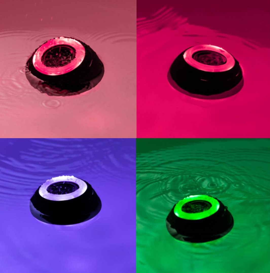 Der weltweit erste Bath Bot von Lush – Die multidirektionale Vollspektrum-Lichter verwandeln die Badewanne und das Badezimmer in eine strahlende Lichtershow (Copyrights: Lush Cosmetics)