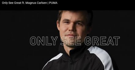 Schachweltmeister Magnus Carlsen im Video-Interview für die Only See Great Kampagne von Puma