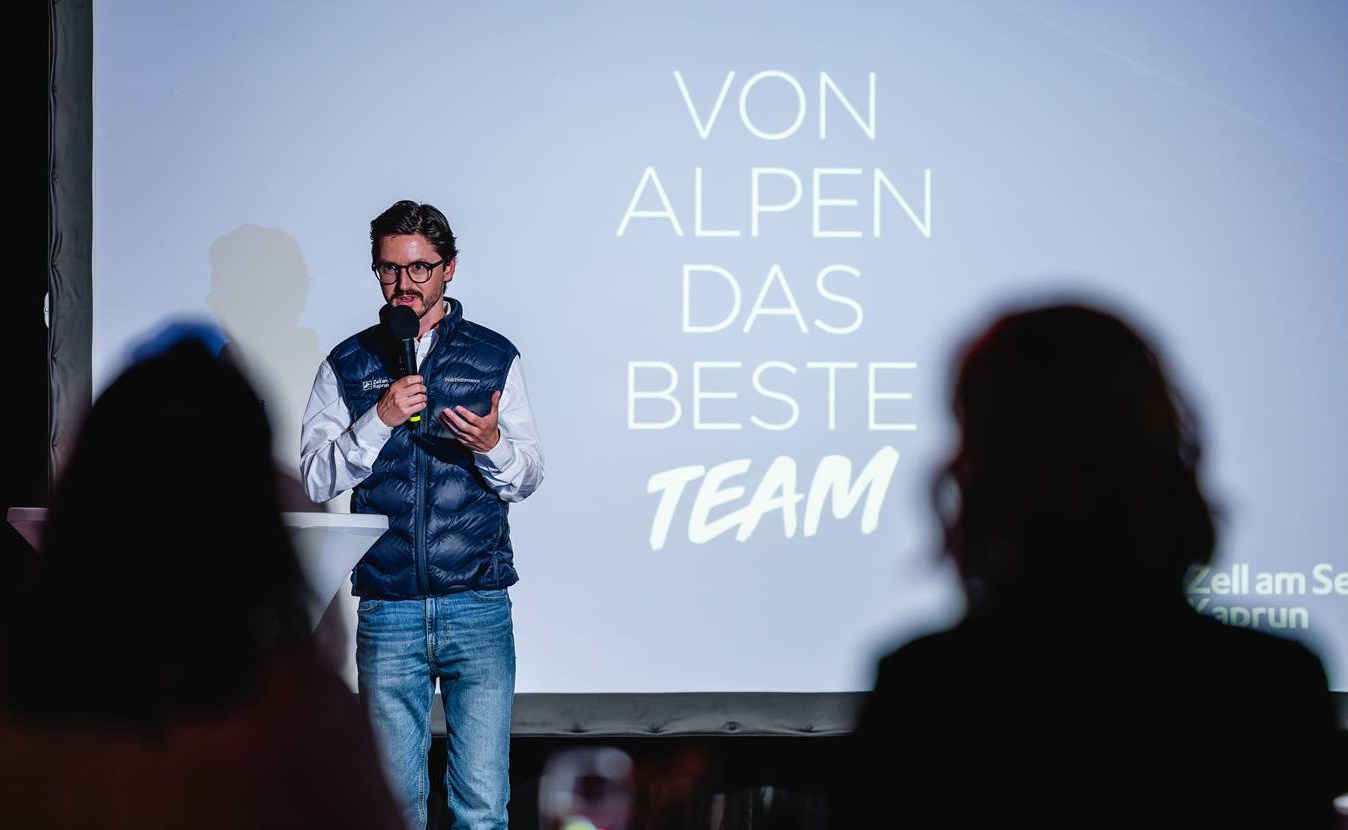 Manuel Resch, Geschäftsführer der Zell am See-Kaprun Tourismus GmbH, präsentiert das neue Konzept. (Copyrights: Zell am See-Kaprun Tourismus)