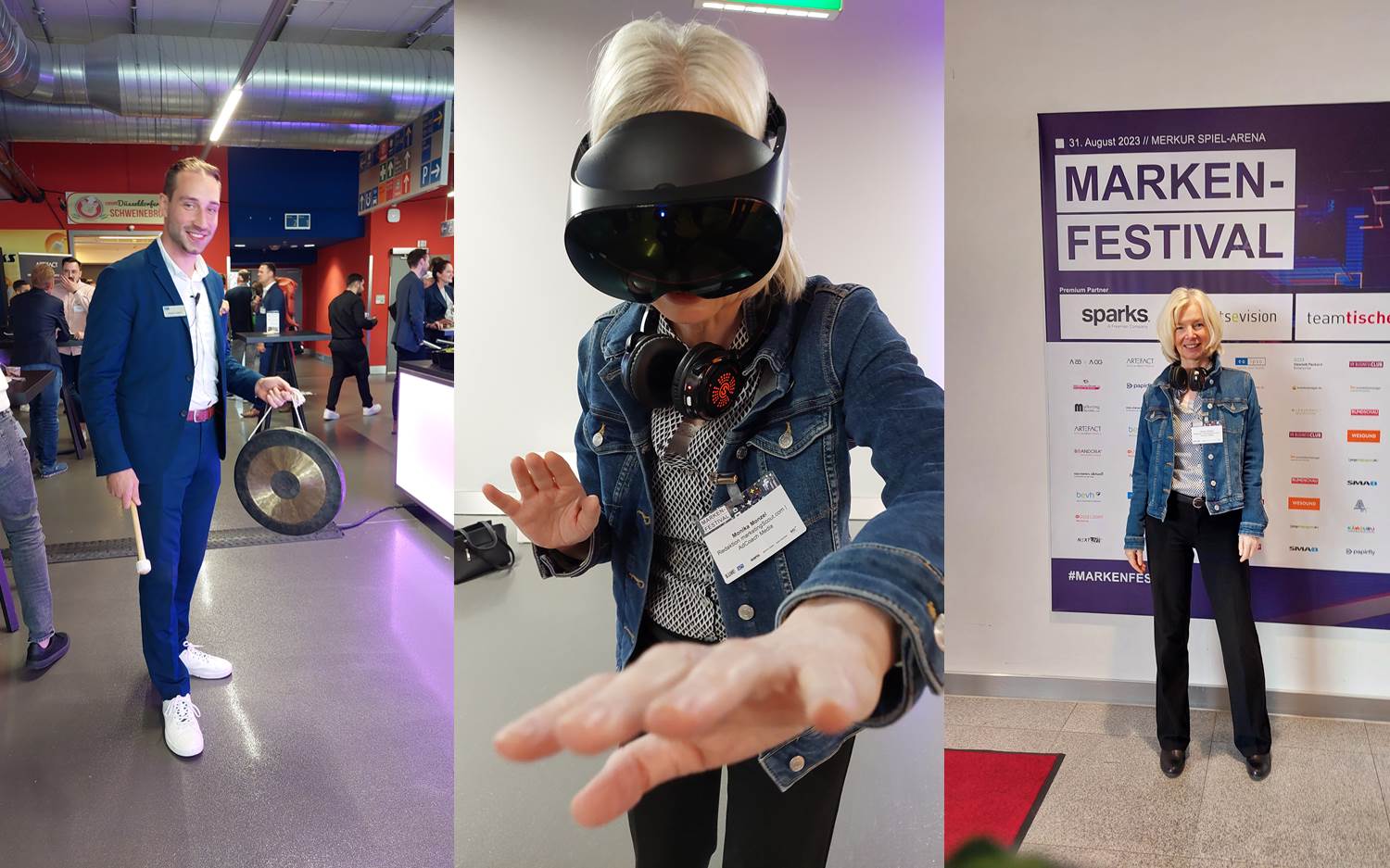 Impressionen vom Markenfestival 2023 / Bild-Collage marketingScout.com Redaktion