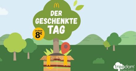 McDonald's Kampagnen-Visual "Der geschenkte Tag" / McDonald's Deutschland verschenkt Werbezeit für den Klimaschutz. (Copyrights: McDonald's Deutschland | Quelle: obs/McDonald's Deutschland)