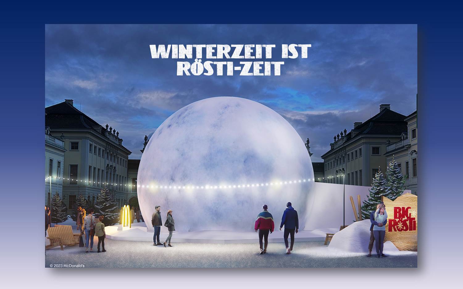 Big Rösti Winterwelt 2023 in Ludwigsburg (Bildrechte: McDonald's Deutschland)