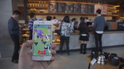 Mobile Game von Alibaba: Catch the cat   Screenshot: http://www.alizila.com/video/new-retail-moves-front-center-11-11-shopping-festival-1/