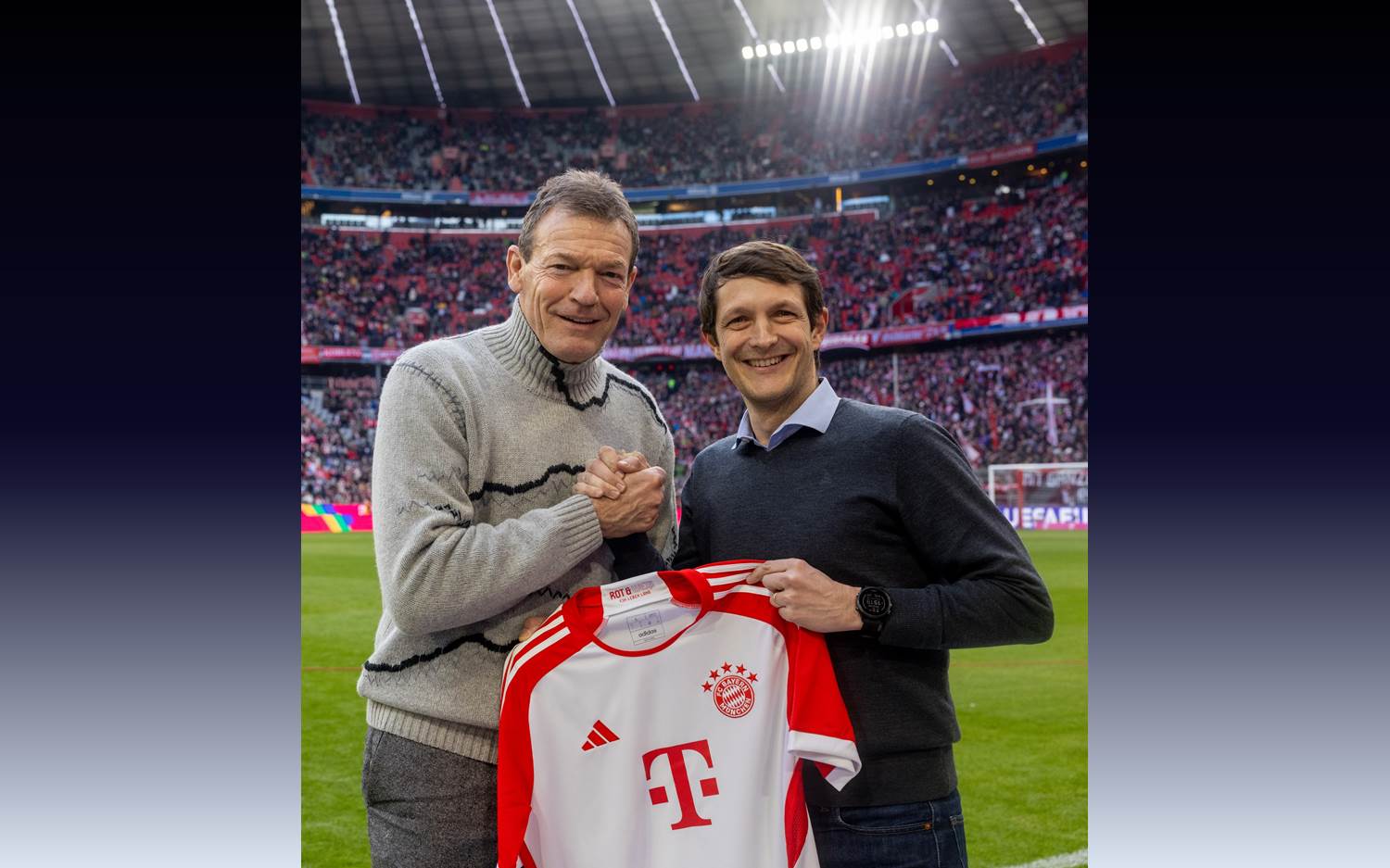 Mondelēz x FCB; Andreas Jung (FCB) links im Bild, Charles-Henri Casala (Mondelez) rechts im Bild (Bildquelle / Bildrechte: Mondelēz International)