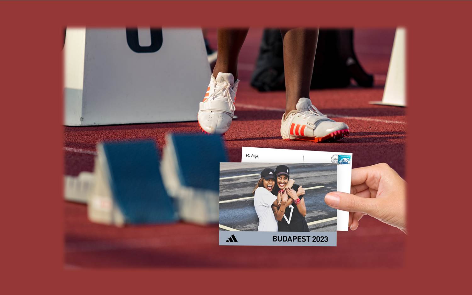 MyPostcard bei der Leichtathletik-WM Budapest 2023 (Copyrights: MyPostcard)