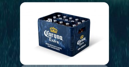 Nachhaltiger Mehrweg-Kasten von Corona Extra aus dem Hause Anheuser-Busch InBev