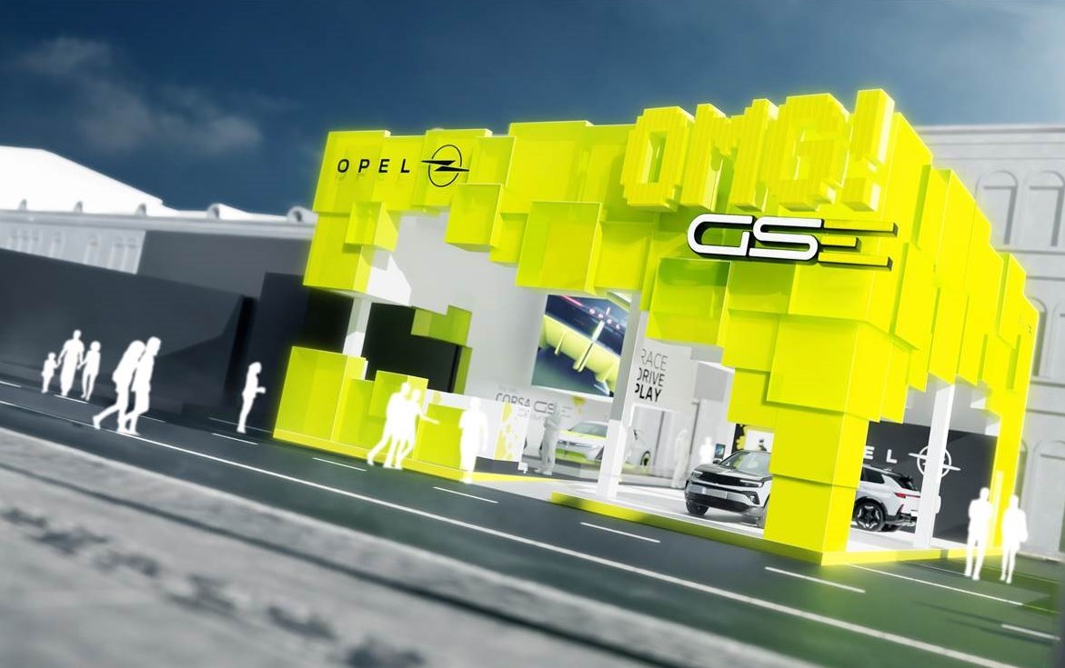 Titelbild: Opel GSE Experience Booth – IAA Mobility 2025 Open Space (Bildrechte: LIGANOVA Group / Opel)