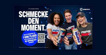Motiv der Jubiläumskampagne, 75 Jahre Pepsi in Deutschland (Quelle: PepsiCo)