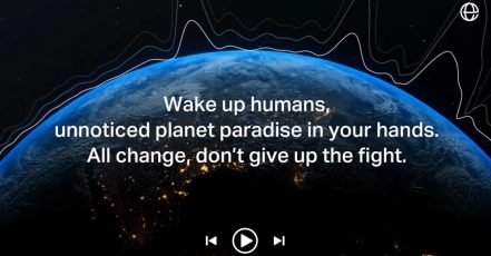 Screenshot aus dem Video zur Aktion #PlaylistsForEarth (Quelle: https://www.youtube.com/watch?v=7qyjOLxhpV4