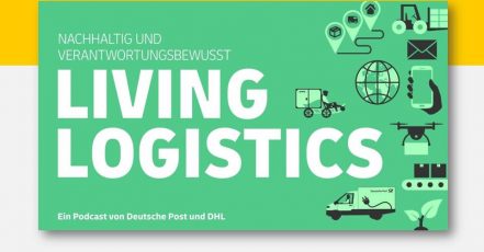 Titelbild: Podcast "Living Logistics", Deutsche Post DHL Group