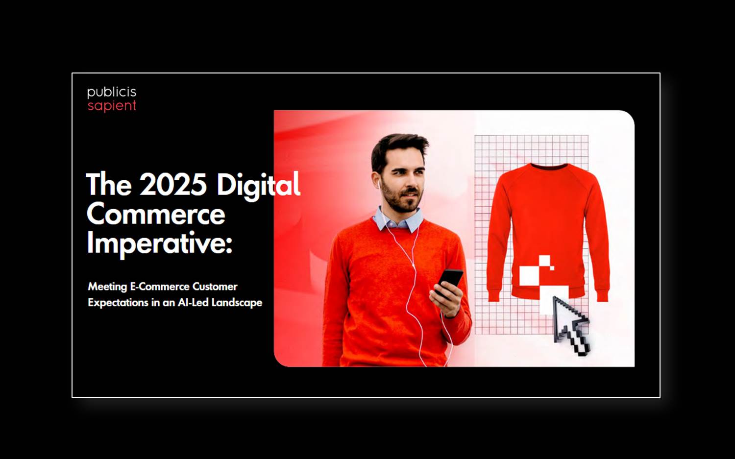 Digital Commerce Report 2025 von Publicis Sapient, Cover-Bild (Quelle: Publicis Sapient)
