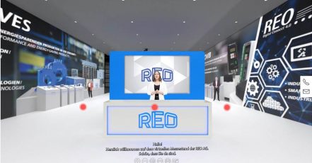 Bild: Die Solinger REO AG lädt zur ersten virtuellen Hausmesse. Die digitale Messe für induktive und resistive Komponenten und Systeme wurde am 22.11.2021 eröffnet und dauert noch bis zum 17.12.2021. (Bild / Copyrights: REO AG)