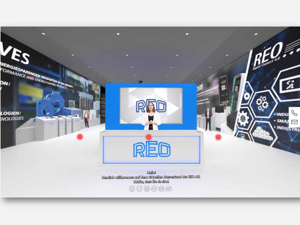 Bild: Die Solinger REO AG lädt zur ersten virtuellen Hausmesse. Die digitale Messe für induktive und resistive Komponenten und Systeme wurde am 22.11.2021 eröffnet und dauert noch bis zum 17.12.2021. (Bild / Copyrights: REO AG)