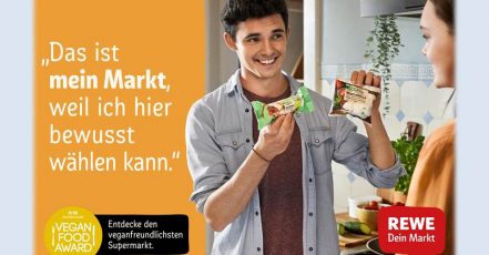 Bild: Kampagnenmotiv REWE Vegane Auswahl (Copyrights: REWE Markt GmbH)