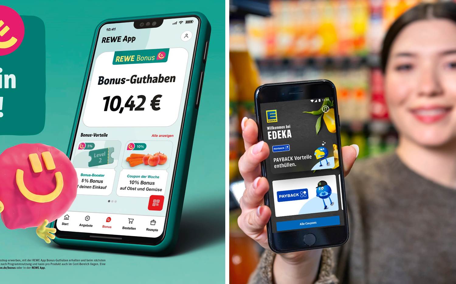 marketingScout.com Redaktion (Fotos / Copyrights: links REWE Group, rechts EDEKA-Verbund)
