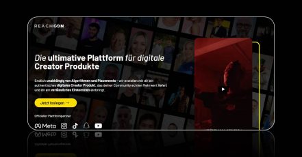 Screenshot der neuen ReachCon Digital Plattform. (Screenshot v. 11.07.2025, reachcondigital.de)