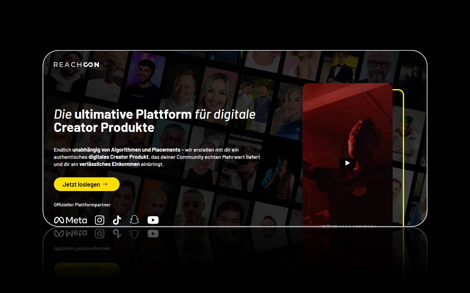 Screenshot der neuen ReachCon Digital Plattform. (Screenshot v. 11.07.2025, reachcondigital.de)
