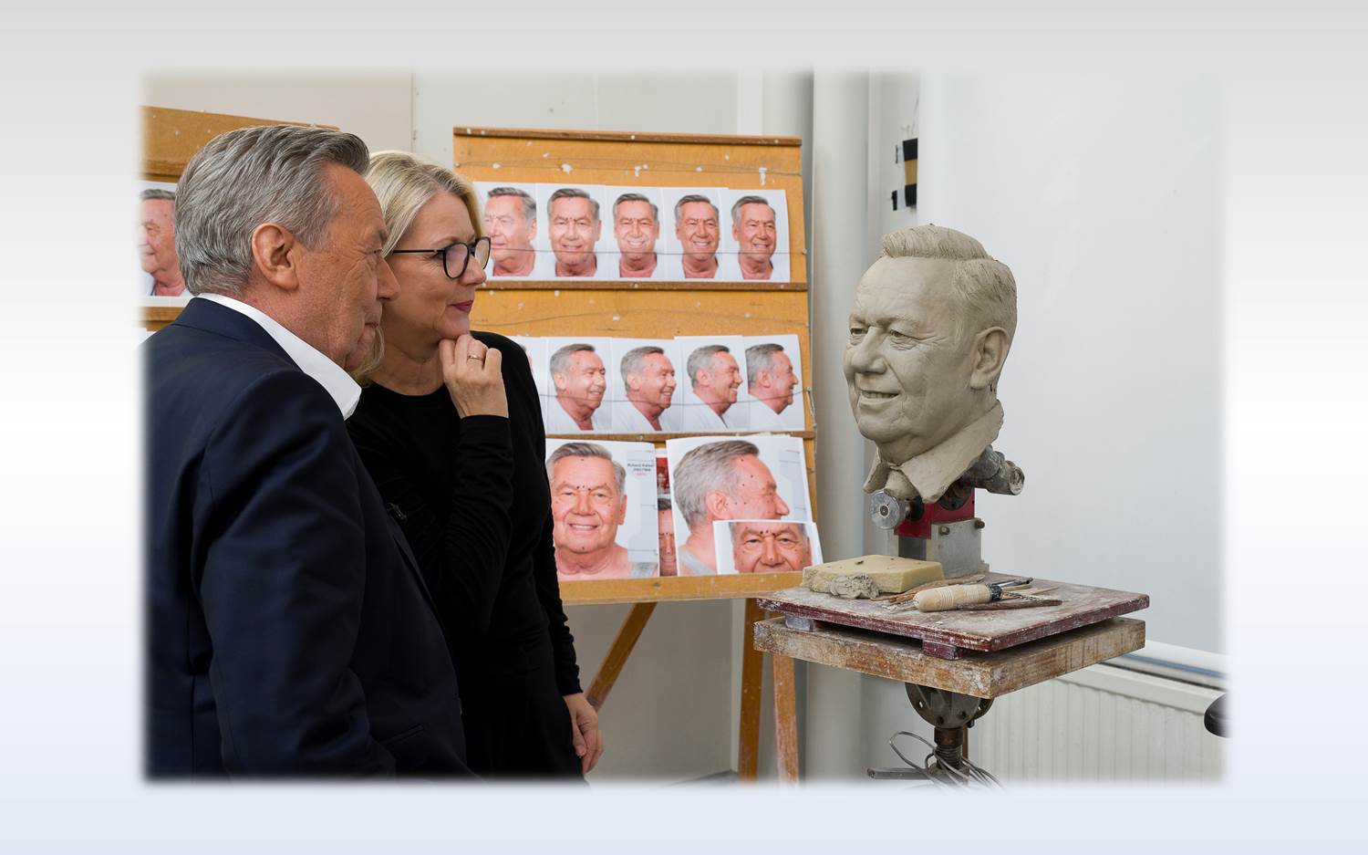 Roland Kaisers Besuch für Madame Tussauds Berlin bei den "Merlin Magic Making"-Studios in London. (Bildrechte: Madame Tussauds Berlin)