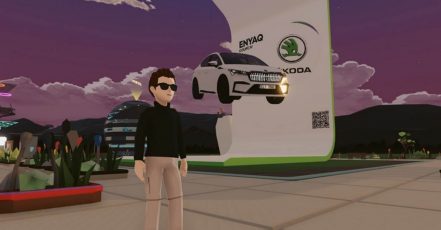 SKODA wirbt ab sofort im 'Decentraland', einem der aktuell größten und bedeutsamsten Metaversen. (Bildrechte: Skoda Auto Deutschland GmbH)