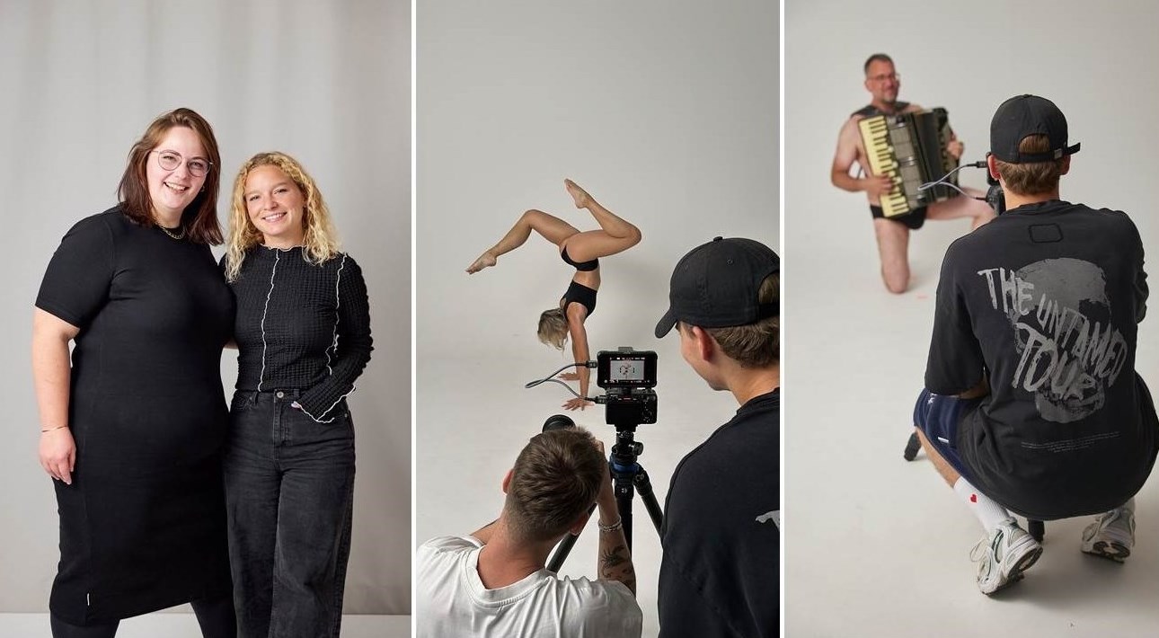 Collage Redaktion marketingScout.com; linkes Bild: Yannika Hecht (links) und Tamara Göbel (rechts), sowie zwei Szenen vom Community-Shooting. (Fotos / Bildrechte: SNOCKS)