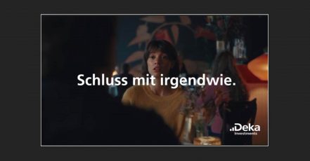 Screenshot aus dem Kampagnenvideo, Deka Kampagne, Schluss mit Irgendwie (Quelle: Deka / thjnk Berlin)