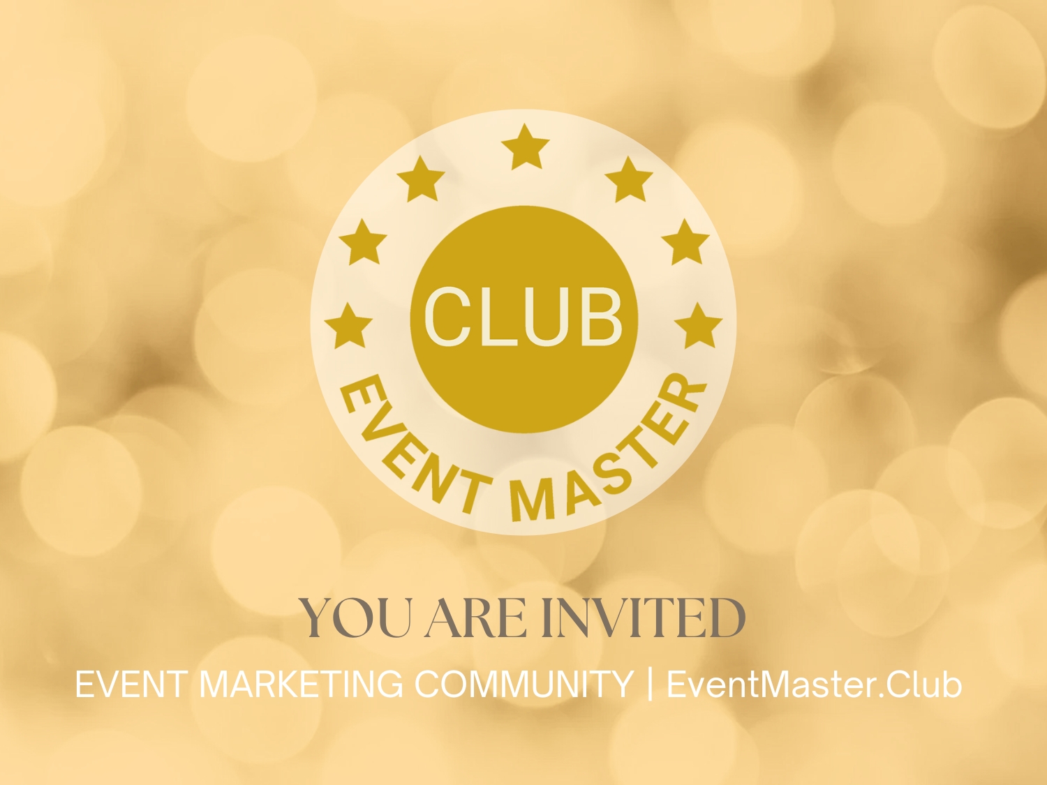 Einladung zur EventMasterClub Event-Community